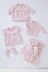 Dress, Cardigan, Blanket  and Bootees in King Cole Little Treasures DK - 5856 - Leaflet