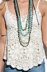 Crochet gorgeous halter festival tank top.