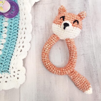 Finley Fox Baby Rattle