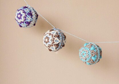 Winter Pastels Ball - overlay crochet