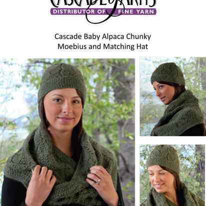 Moebius and Matching Hat in Cascade Baby Alpaca Chunky - C220 - Free PDF