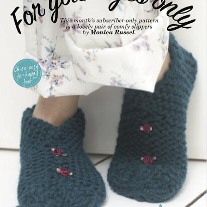 Cosy Slippers - knitting pattern