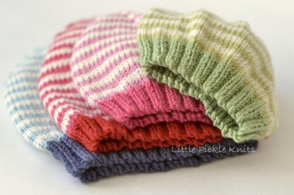 Simple Stripe Rib Hat