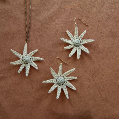 Flannel Flower Earrings