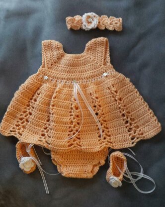 Ribbon & Lace Infant Dress