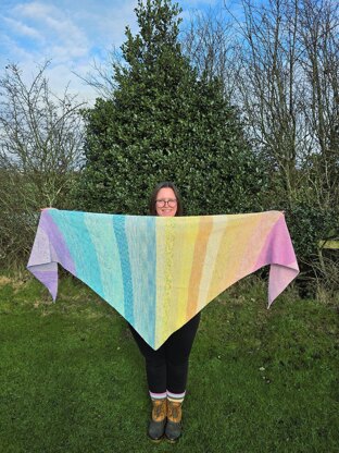 Magic Moss Stitch Shawl