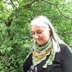 Peacock Shell Triangular Scarf