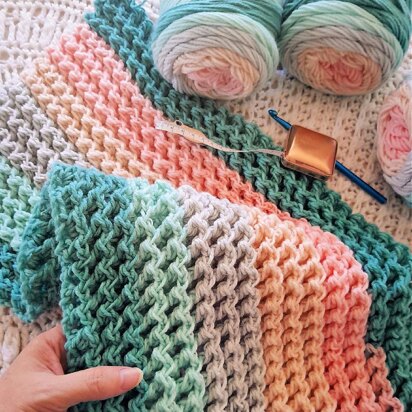 Zigzag Waffle Blanket