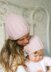 Rose cable hat