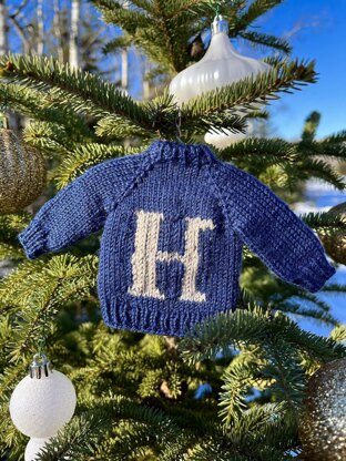 Christmas Letter Sweater Ornament