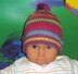 Baby  Stripe Bobble Beanie