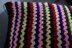 Double v stitch pillow cover
