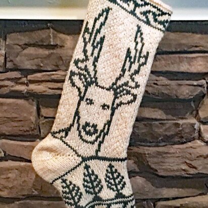 Celtic Deer Stocking