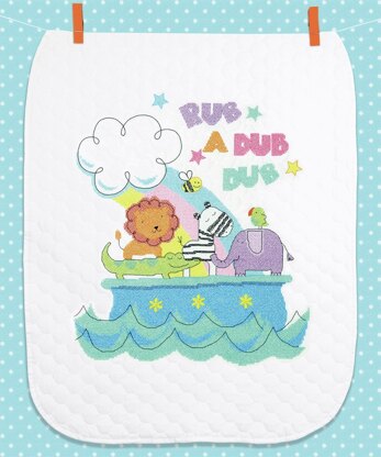 Dimensions Rub-a-Dub Printed Cross Stitch Quilt - 34in x 43in