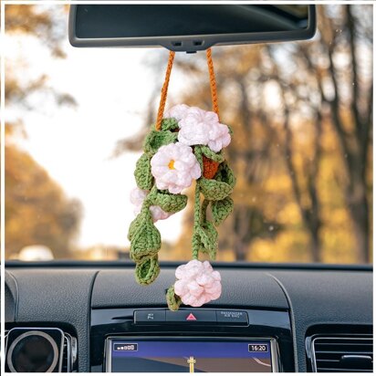 Daisy Basket Car Hanging