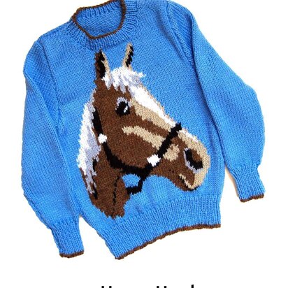 Horse's head sweater