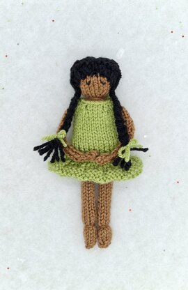 Pocket Dolls Knitting Pattern - Dress Up Dolly