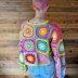 Patchwork Petals Pullver