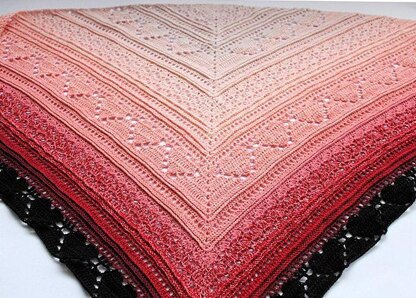 Bumpy road to love shawl