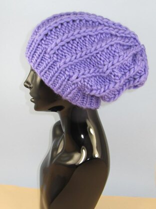 Super Chunky Fishermans Rib Slouch Hat