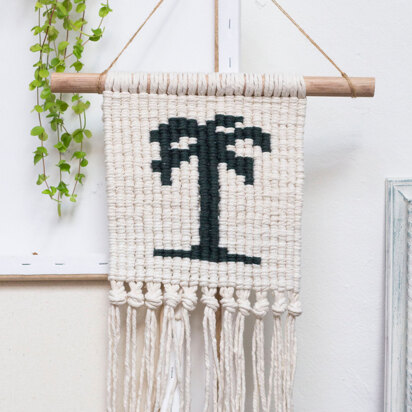 Macrame Wandbehang Bora-Bora aus Hoooked Spesso Eco Barbante Chunky Cotton