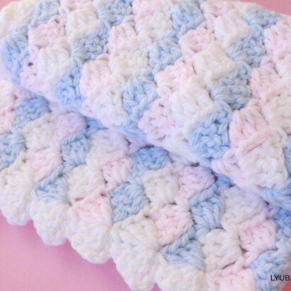 Chunky Crochet Baby Blanket "Boy or Girl" Easy Tutorial