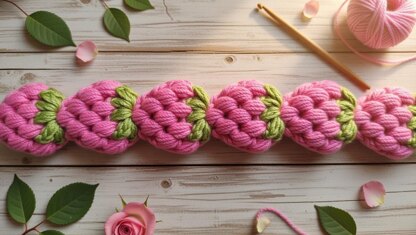 Crochet Strawberry Hair Band – PDF Pattern + Video Tutorial