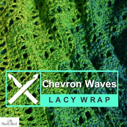 Chevron Waves Lacy Wrap