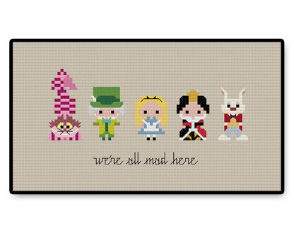 Alice in Wonderland Bite Size - PDF Cross Stitch Pattern