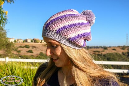 Spiral Slouchy Hat