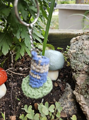 Mushroom Lip Balm Keychain or Charm