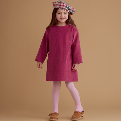 Simplicity S8964 Children's Dresses, Tops, Pants, and Hat - Paper Pattern, Size 3-4-5-6-7-8