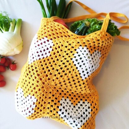 Granny Heart Market Bag