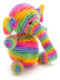 Colorful Elephant in Red Heart Kids - LW3230 - Downloadable PDF