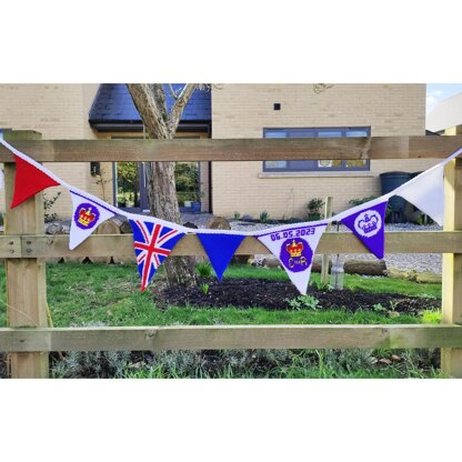 King Charles III Coronation Crochet Bunting