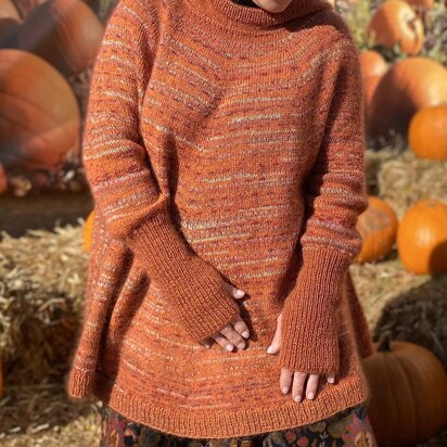 Rustic Hoody Poncho Sweater