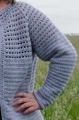 Simple Top Down Raglan Cardigan