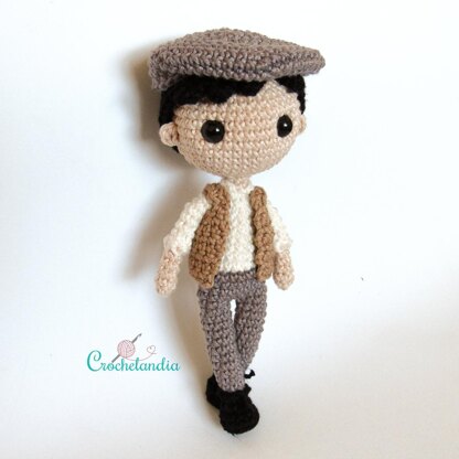 Gilbert Blythe amigurumi doll - crochet pattern by Crochelandia