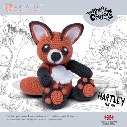 Creative World of Crafts Knitty Critters Hartley The Fox - 28cm