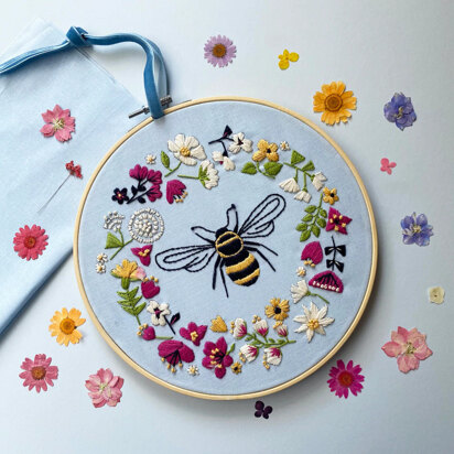 The Make Box Bee Wild Embroidery Kit
