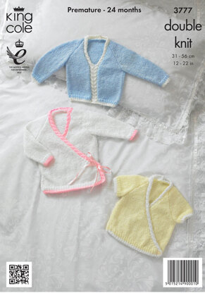 Sweater and Cardigans in King Cole Baby Glitz DK - 3777