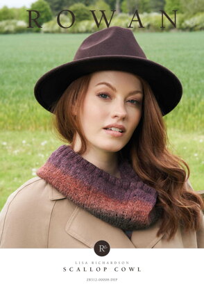 Scallop Cowl in Rowan Felted Tweed Colour (DE) - Downloadable PDF