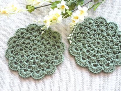 Crochet Pattern Round Placemat Crochet Coaster
