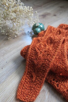 Glowing Ember Shawl
