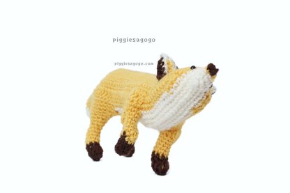 Walking Fox amigurumi きつねのあみぐるみ