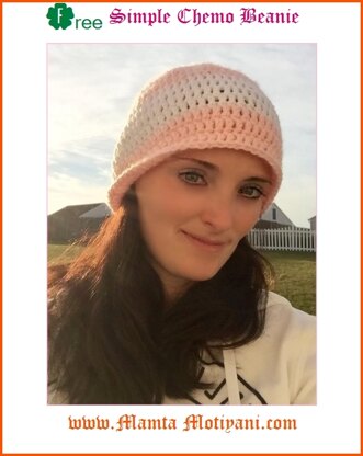 Chemo Beanie Free Crochet Hat Pattern For Babies Children Women