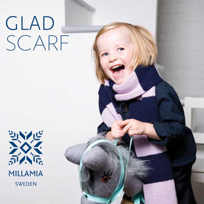 "Glad Scarf" - Scarf Knitting Pattern For Girls in MillaMia Naturally Soft Merino