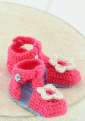 Sandals in Sirdar Snuggly DK - 4752 - Downloadable PDF