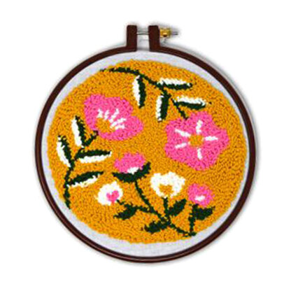 Creative World of Craft Flower Power Punch Needle Kit - 19 cm