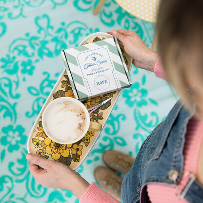 Cotton Clara Hope Cross Stitch Kit - 3in